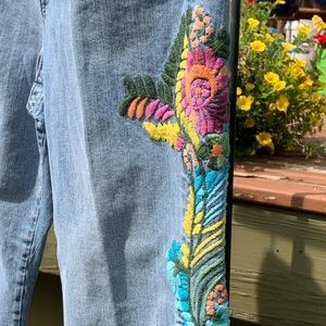 Vintage Z Cavaricci embroidered Jeans
